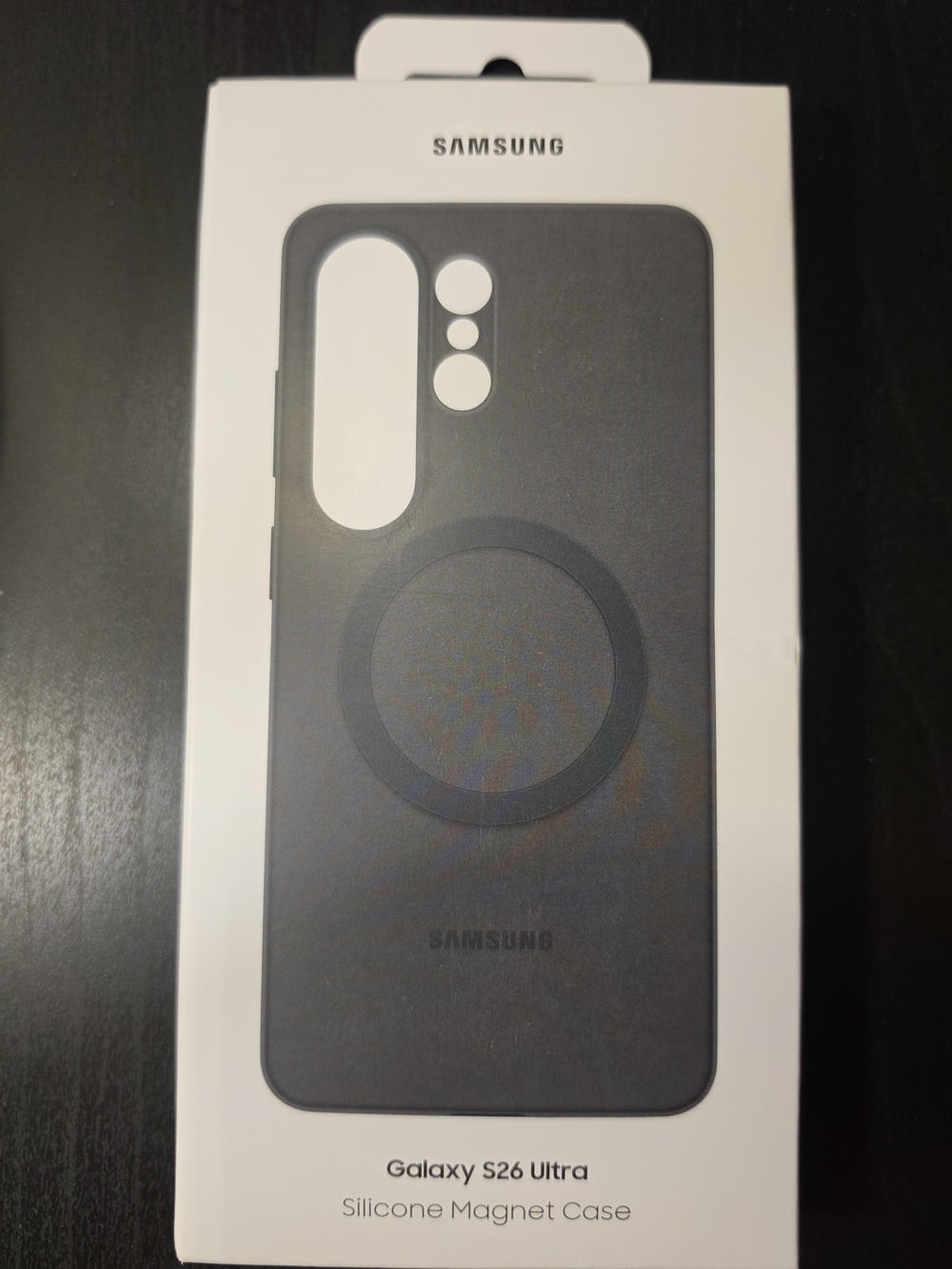 Samsung Galaxy S26 Ultra Silicone Magnet Case - Dark Gray (Black)